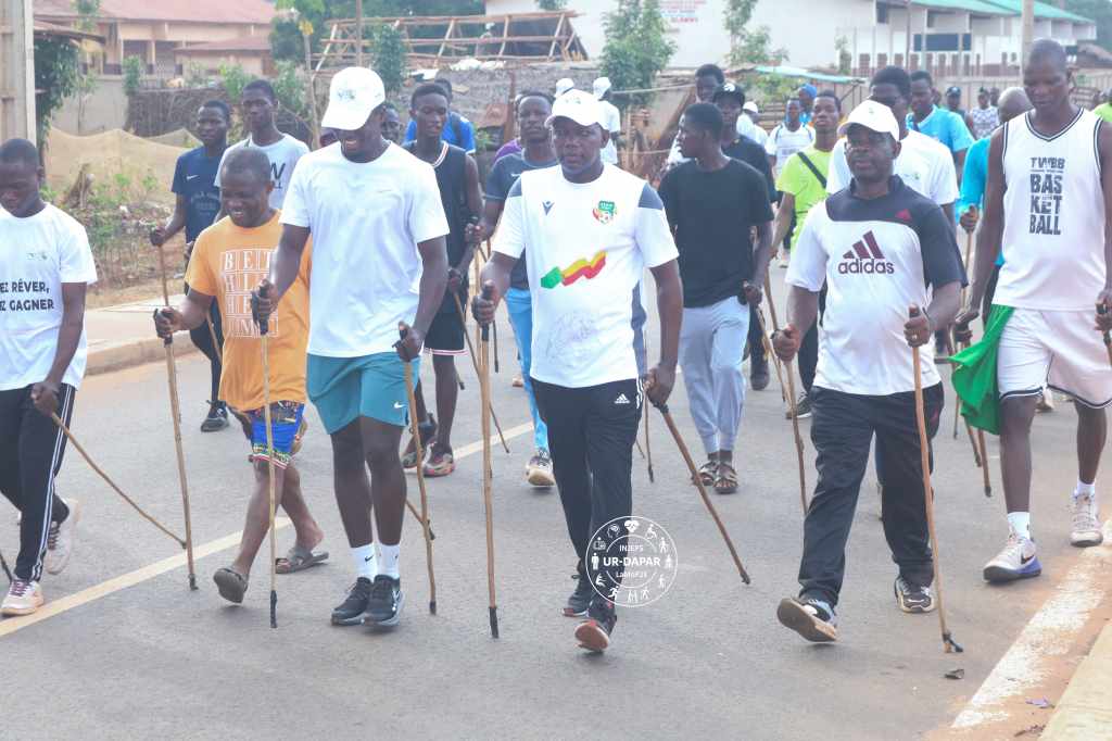 1ʳᵉ édition de la Journée de la Marche Nordique pour le Bien‑Être au Bénin: Une mobilisation de plus de 250&nbsp;participants
